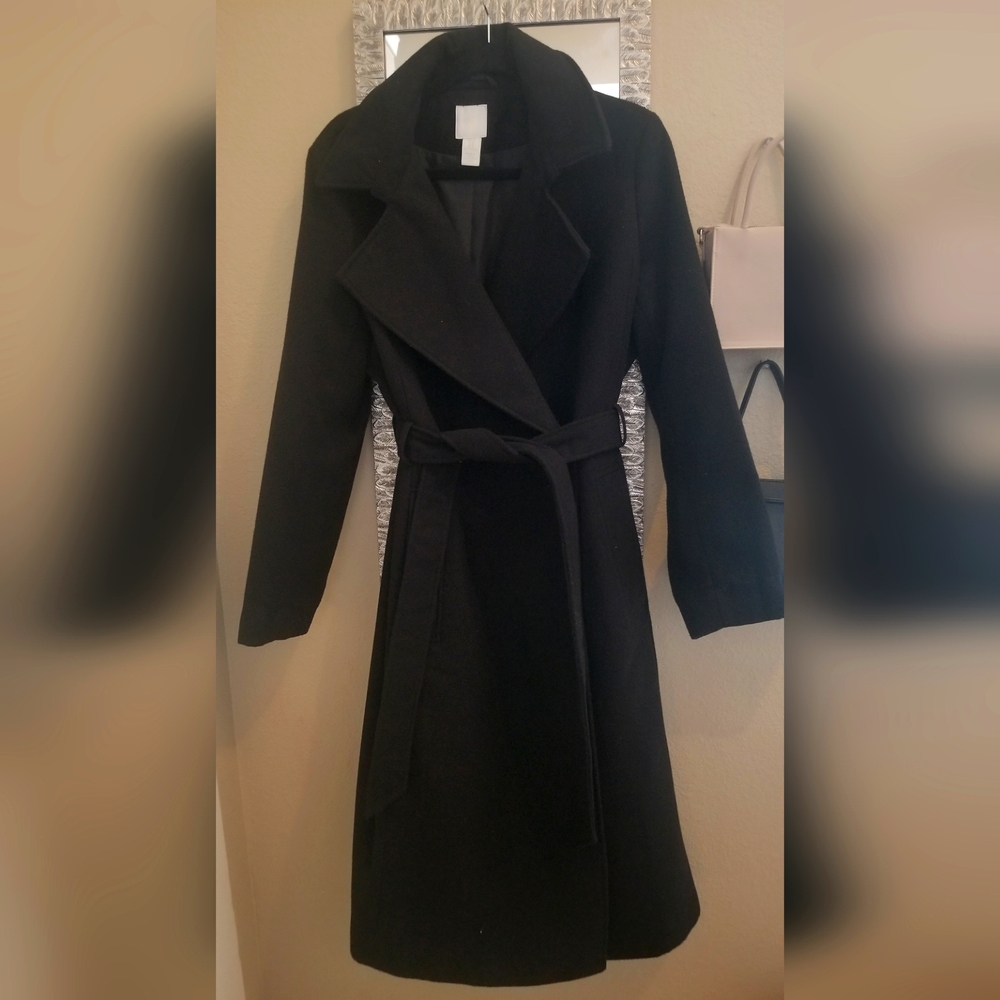 H&M Long black coat Medium